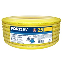 Mangueira Corrugada 20mm² 50M Amarelo - Fortlev