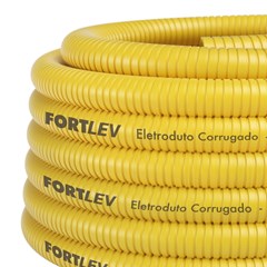 Mangueira Corrugada 20mm² 50M Amarelo - Fortlev