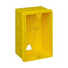 Caixa 4x2 Pvc Amarela - Fortlev