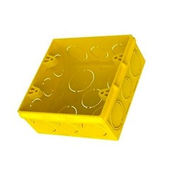 Caixa 4x4 PVC Amarelo - Fortlev
