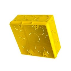 Caixa 4x4 PVC Amarelo - Fortlev