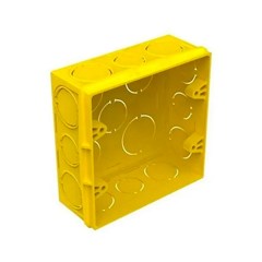 Caixa 4x4 PVC Amarelo - Fortlev