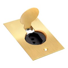 Placa Piso 4x2 C/Tomada 20a Latão - Olivo