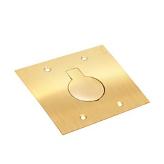 Placa Piso 4x4 C/Tomada 20a Latão - Olivo