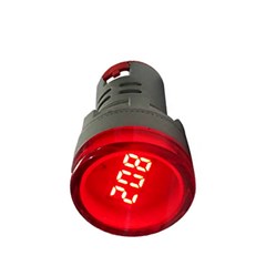 Voltimetro Digital Lk-Kn52 Vermelho 22mm - Lukma