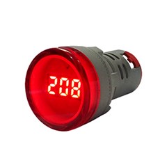 Voltimetro Digital Lk-Kn52 Vermelho 22mm - Lukma