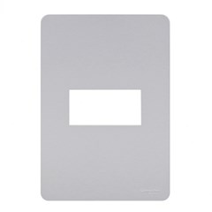 Placa 1 Posto 4x2 Orion Gamma Silver - Schneider