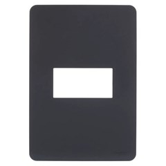 Placa 1 Posto 4x2 Orion Stellar Black - Schneider
