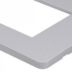 Placa 3 Postos 4x2 Orion Gamma Silver - Schneider