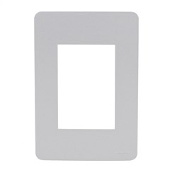 Placa 3 Postos 4x2 Orion Gamma Silver - Schneider