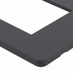 Placa 3 Postos 4x2 Orion Stellar Black - Schneider