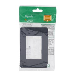 Placa 3 Postos 4x2 Orion Stellar Black - Schneider