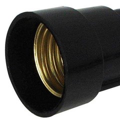 Bocal Adaptador C/Plug E-27 4a Preta - G-20