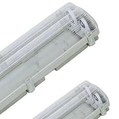 Luminária Blindada 2x9w Pc Ip65 - G-20