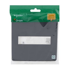 Placa 2 Postos 4x4 Orion Stellar Black - Schneider