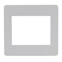 Placa 6 Postos 4x4 Prata Orion Gamma Silver - Schneider