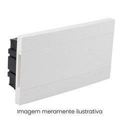 Quadro Distribuição Sobrepor - Eletromar 12 Disjuntores - Branco