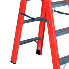 Escada Tesoura Fibra 5 Degraus - Wbertolo