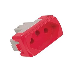 Módulo Tomada 2p+T 20a Miluz Vermelho - Schneider