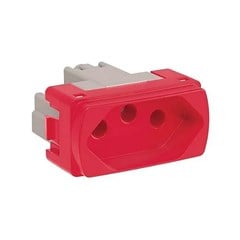 Módulo Tomada 2p+T 20a Miluz Vermelho - Schneider