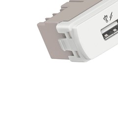 Módulo Tomada Usb 5.1vdc 1a Miluz Branca - Schneider