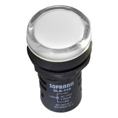 Sinalizador Led 110v Branca - Soprano