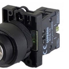 Comutador Botão Rotativo C/Chave 2p 1 Na - Soprano