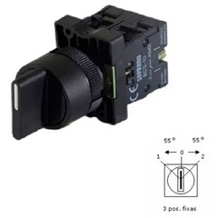 Comutador Botão Rotativo C/Chave 3p 2 Na - Soprano