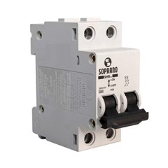 Disjuntor 2p 10a Curva C 3ka - Soprano