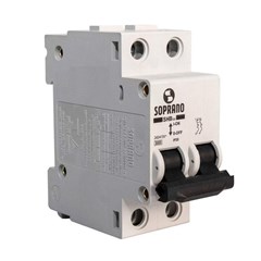 Disjuntor 2P 40A Curva C 3kA - Soprano