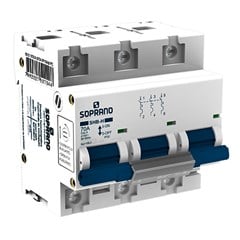 Disjuntor 3P 125A Curva C 10KA - Soprano