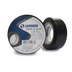 Fita Isolante 18mm² Preta 10m - Soprano