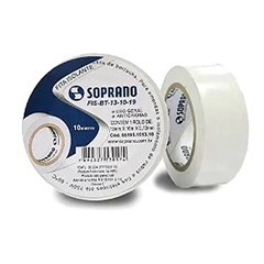 Fita Isolante 19mm Branca 10m - Soprano