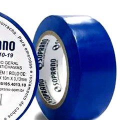 Fita Isolante 19mm Azul 10m - Soprano