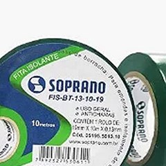 Fita Isolante 19mm Verde 10m - Soprano
