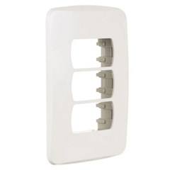 Placa 3 Posto 4x2 Miluz Branca - Schneider