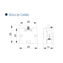 Bloco De Contato Nf Vermelho - Soprano