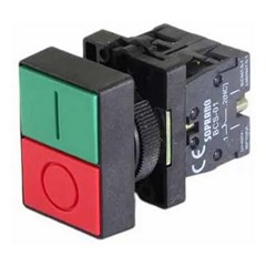 Botão Duplo 1na+1nf Verde/Vermelho - Soprano