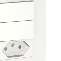 Interruptor Duplo + Tomada 10a Orion Branca - Schneider