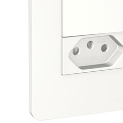 Interruptor Duplo + Tomada 10a Orion Branca - Schneider