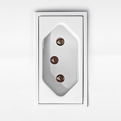 Modulo Tomada 2p+T - Soprano 10a Revita - Branco