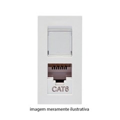 Modulo Tomada Rj45 - Soprano Cat. 6 Revita - Branco
