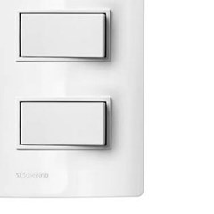 Interruptor 2s Simples - Soprano 10a Revita - Branco