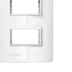 Placa 2 Postos 4x2 - Soprano Afastado Revita - Branco