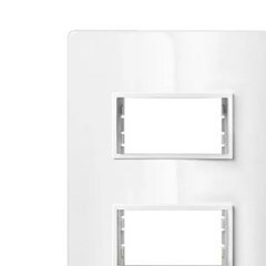 Placa 2 Postos 4x2 - Soprano Afastado Revita - Branco