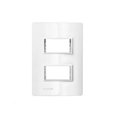 Placa 2 Postos 4x2 - Soprano Afastado Revita - Branco