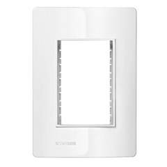 Placa 3 Postos 4x2 - Soprano Revita - Branco