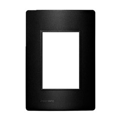 Placa 3 Postos 4x2 - Soprano Revita Carbono