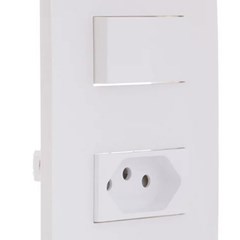 Interruptor Simples + Tomada 10a Orion Branca - Schneider