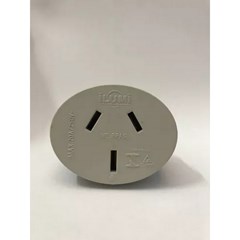 Adaptador Pino 3p Chato 20a 250v Cinza - Ilumi